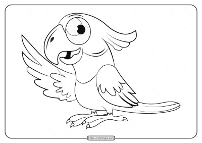 Free Printable Animals Bird Pdf Coloring Pages 11