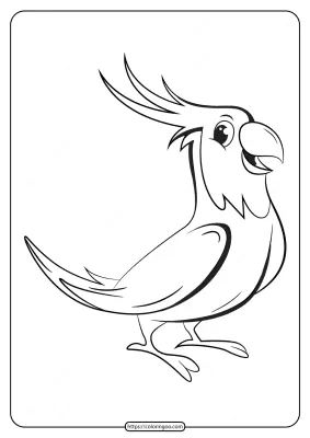 Free Printable Animals Bird Pdf Coloring Pages 13