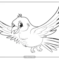free printable animals bird pdf coloring pages 16