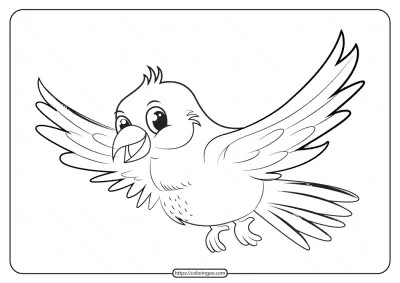 Free Printable Animals Bird Pdf Coloring Pages 16