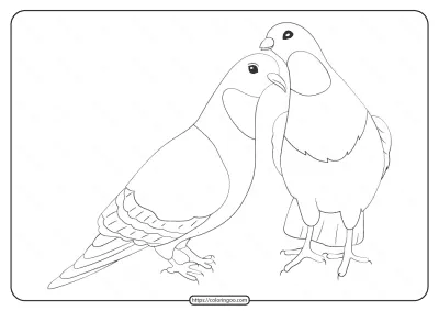 Free Printable Animals Bird Pdf Coloring Pages 21