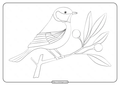 Free Printable Animals Bird Pdf Coloring Pages 26