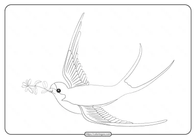 Free Printable Animals Bird Pdf Coloring Pages 27