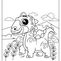 free printable animals dinosaur coloring pages 05