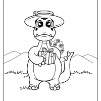 free printable animals dinosaur coloring pages 06