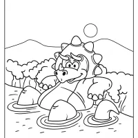 free printable animals dinosaur coloring pages 07
