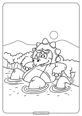 Free Printable Animals Dinosaur Coloring Pages 07
