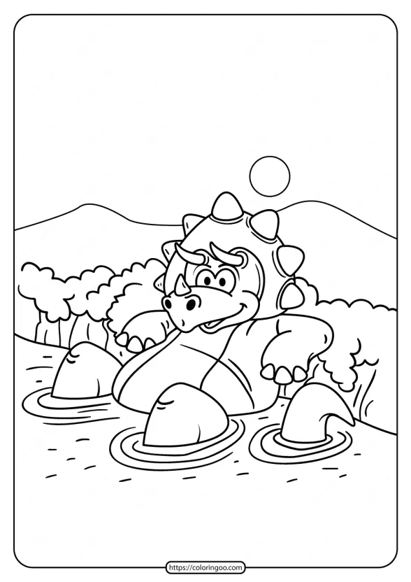 Free Printable Animals Dinosaur Coloring Pages 07 1 free printable animals dinosaur coloring pages 07