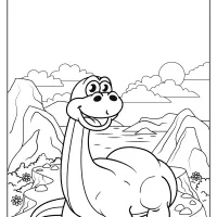 free printable animals dinosaur coloring pages 10
