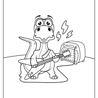 free printable animals dinosaur coloring pages 11