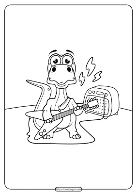 Free Printable Animals Dinosaur Coloring Pages 11