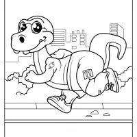 free printable animals dinosaur coloring pages 12