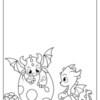 Printable Dragon Cubs Coloring Page 14 free printable animals dinosaur coloring pages 17