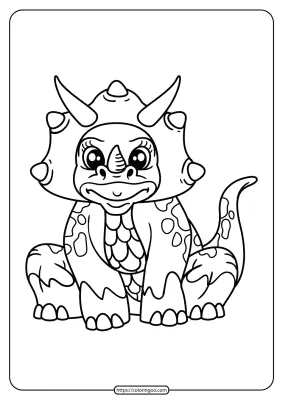 Free Printable Animals Dinosaur Coloring Pages 18