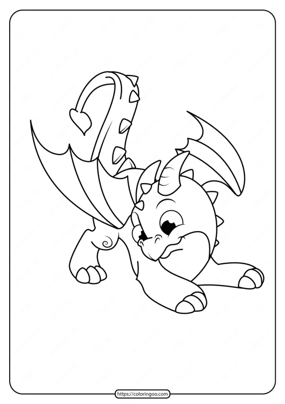 Free Printable Dragon Pdf Coloring Pages 1 free printable animals dinosaur coloring pages 19