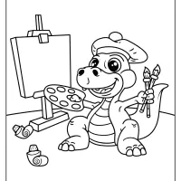 free printable animals dinosaur coloring pages 22