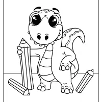 free printable animals dinosaur coloring pages 24