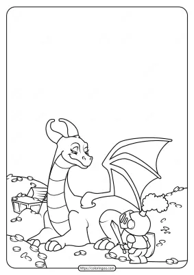 Free Printable Dragon Coloring Pages
