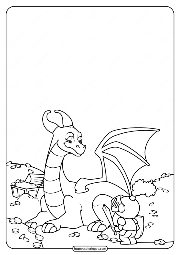 Free Printable Dragon Coloring Pages 1 free printable animals dinosaur coloring pages 25