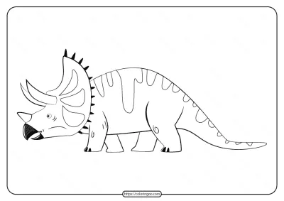 Free Printable Animals Dinosaur Coloring Pages 36