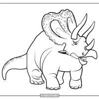 free printable animals dinosaur coloring pages 38