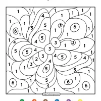 free printable color by number butterfly 10