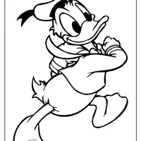 free printable donald duck pdf coloring page 11
