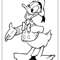 free printable donald duck pdf coloring page 12