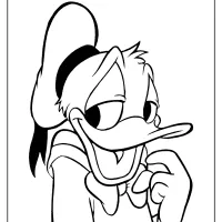 free printable donald duck pdf coloring page 13