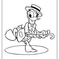 free printable donald duck pdf coloring page 15