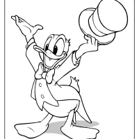 free printable donald duck pdf coloring page 16