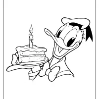free printable donald duck pdf coloring page 18