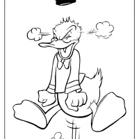 free printable donald duck pdf coloring page 20