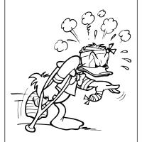 free printable donald duck pdf coloring page 21