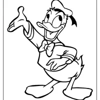 free printable donald duck pdf coloring page 22
