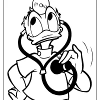 free printable donald duck pdf coloring page 23