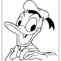 free printable donald duck pdf coloring page 24