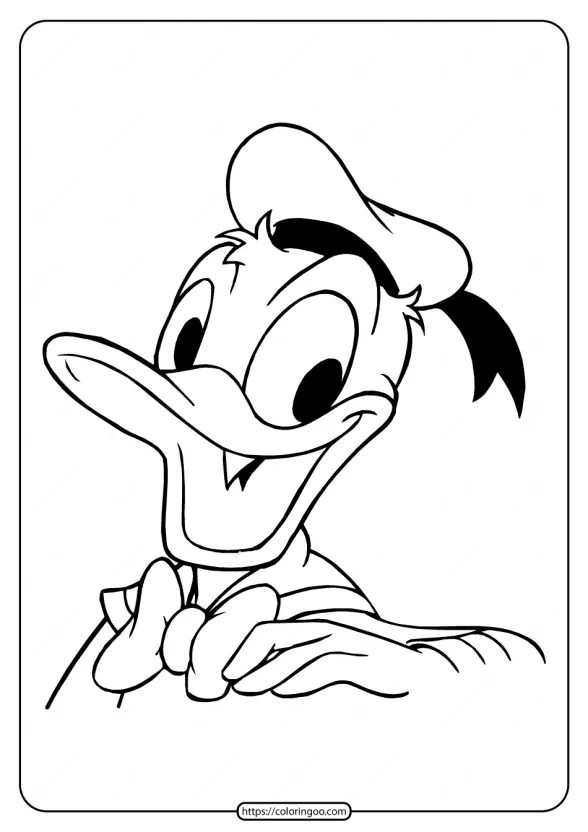 Free Printable Donald Duck Pdf Coloring Page 24 1 free printable donald duck pdf coloring page 24