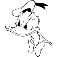 free printable donald duck pdf coloring page 26