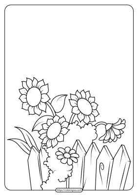 Free Printable Flowers Pdf Coloring Pages 04