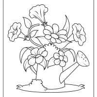 free printable flowers pdf coloring pages 06