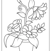 free printable flowers pdf coloring pages 10