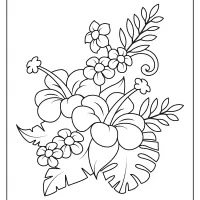 free printable flowers pdf coloring pages 14