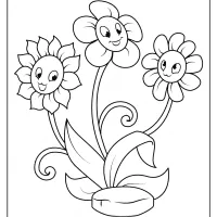 free printable flowers pdf coloring pages 15