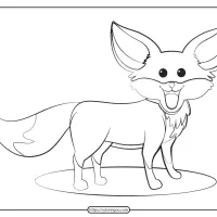 Free Printable Cute Fox Pdf Coloring Page 1 free printable fox pdf coloring pages