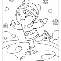 Free Printable Girl Ice Skating Pdf Coloring Page 27 free printable girl ice skating pdf coloring page