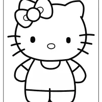 free printable hello kitty coloring pages