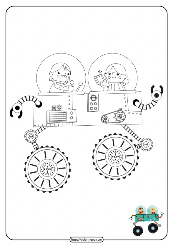 Printable Interesting Spacecraft Pdf Coloring Page 1 free printable interesting spacecraft pdf coloring page