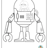 Free Printable Robot Pdf Coloring Page 9 free printable robot pdf coloring page