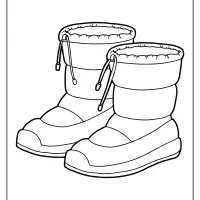 Free Printable Snow Boots Pdf Coloring Page 8 free printable snow boots pdf coloring page